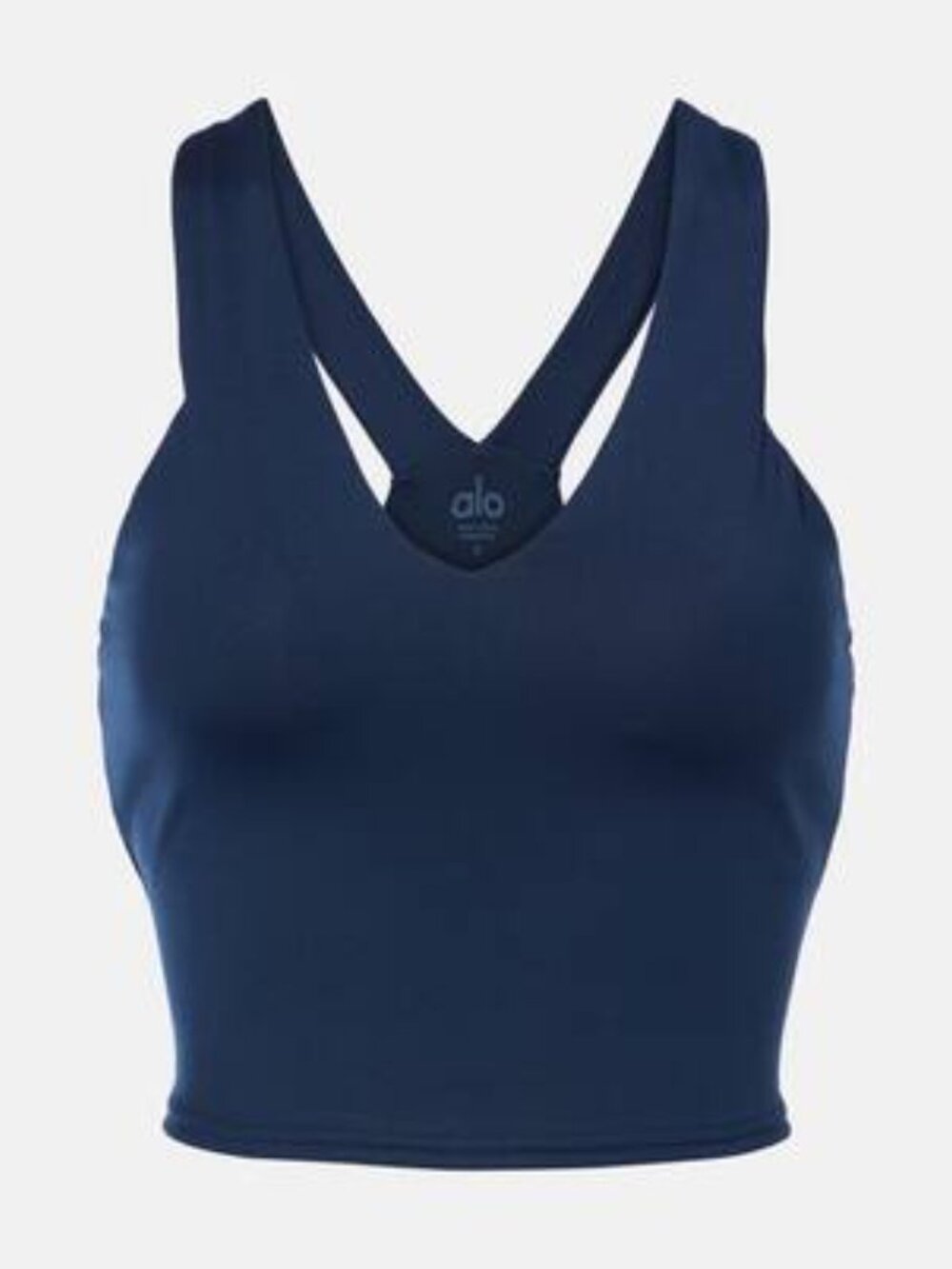 ALO Yoga Navy Blue Racerback Crop Tank